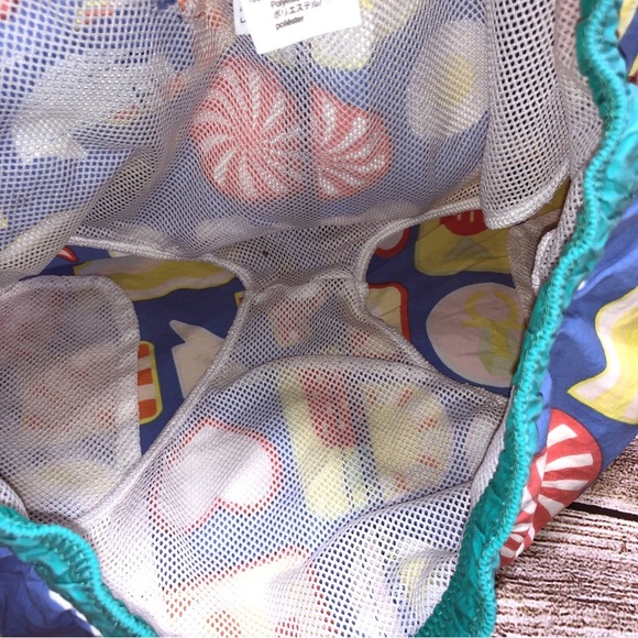 Crewcuts x Kids Made Modern Blue Candy Print Swim Trunks Size 10 - Picture 10 of 12